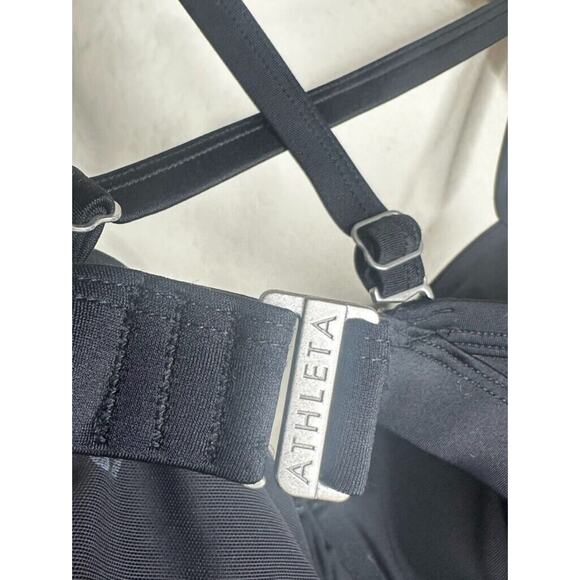 Athleta Twister Bikini Swim Top Surf Black 32D/DD Summer Beach Women Sport - Picture 6 of 11